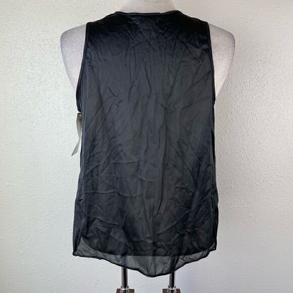 NWT Cunema Gold Sequined and Black Dress Tank Top Size M - Picture 7 of 9